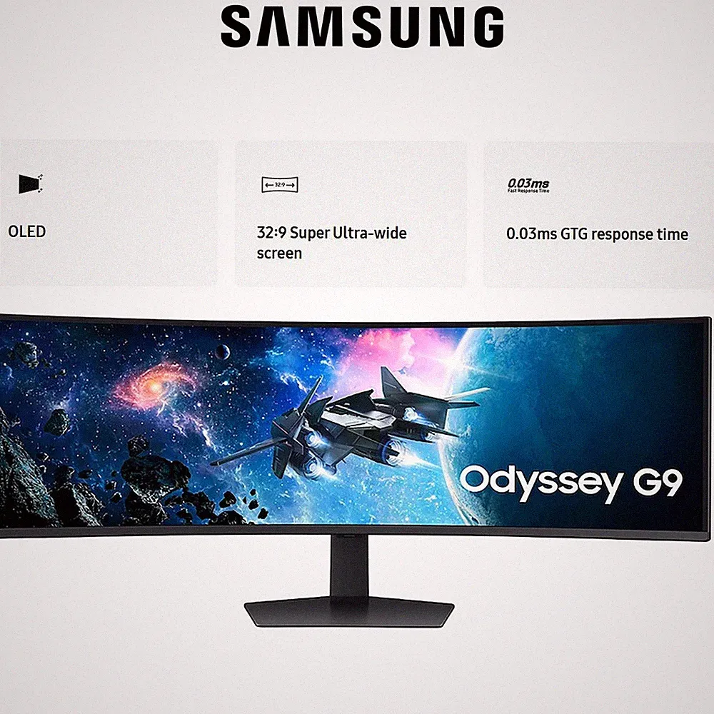 Samsung 49" Odyssey G9 G95C DQHD HDR 1000 Curved Gaming Monitor