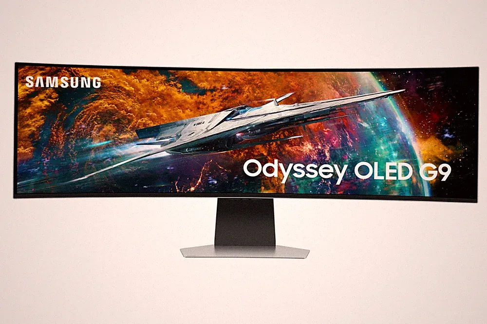 Samsung 49" Odyssey OLED G9 Curved Gaming Monitor, QD-OLED, 240Hz, 0.03ms