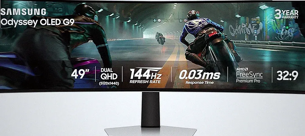 Samsung 49" Odyssey OLED G9 (G91SD) Dual QHD QD-OLED Curved 144hz LS49DG910SNXZA