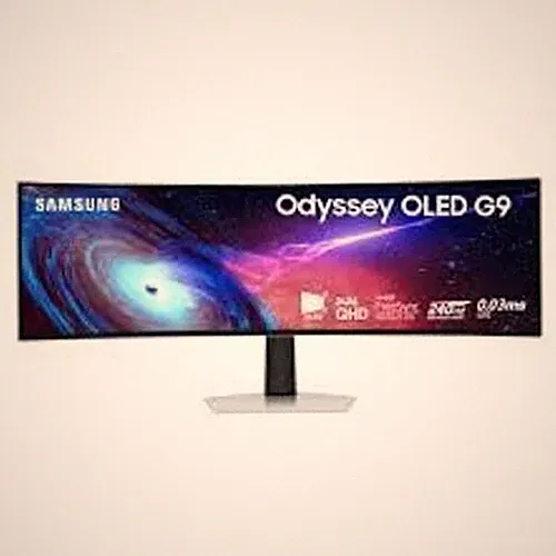 SAMSUNG 49" Odyssey QD-OLED (G93SC) Series Curved Gaming Monitor .