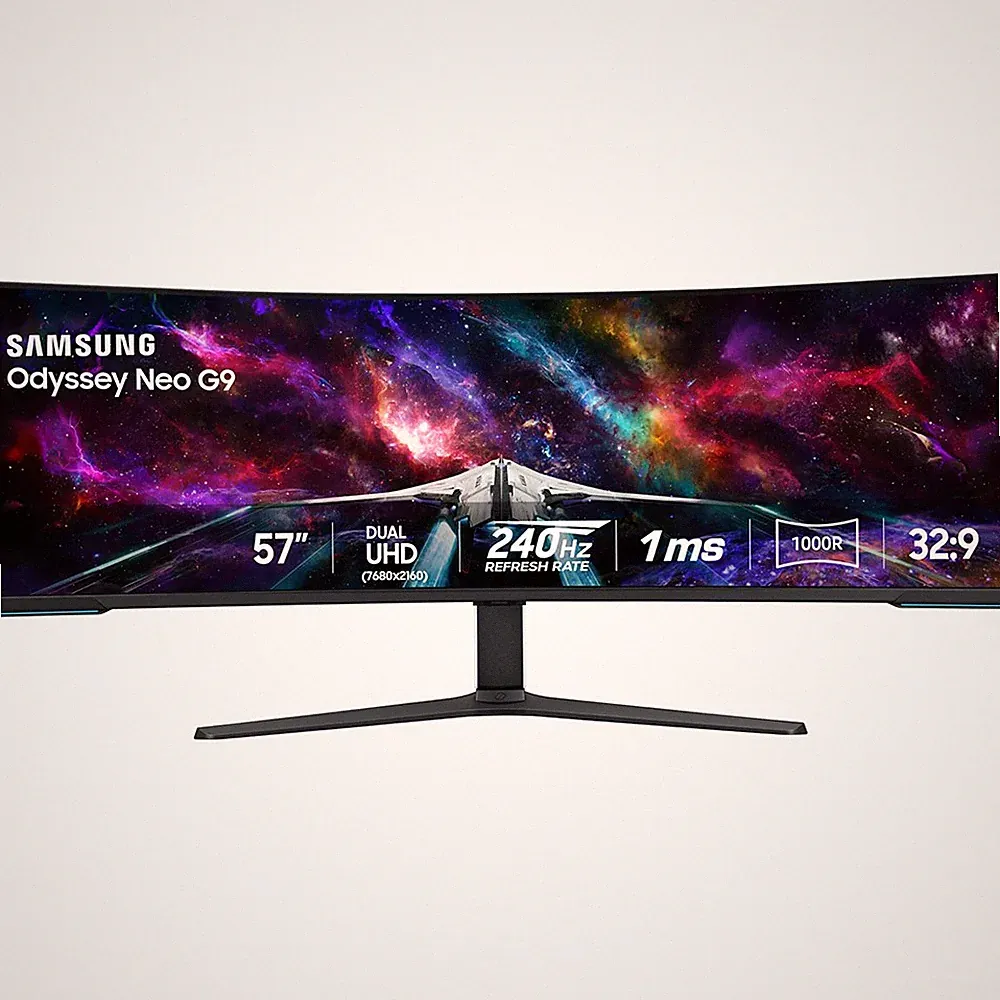 Samsung 57" Curved Gaming Monitor Odyssey Neo G9 Dual 4K UHD Quantum 240Hz HDR