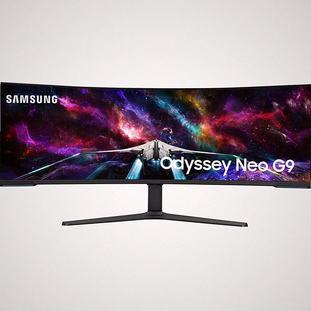 Samsung 57" Odyssey Neo G9 Dual 4K Quantum Mini-LED Curved Gaming Monitor - Open