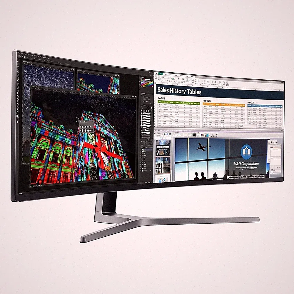 Samsung CHG90 49" Curved QLED Gaming Monitor 144Hz 1ms 32:9 LC49HG90DMNXZA