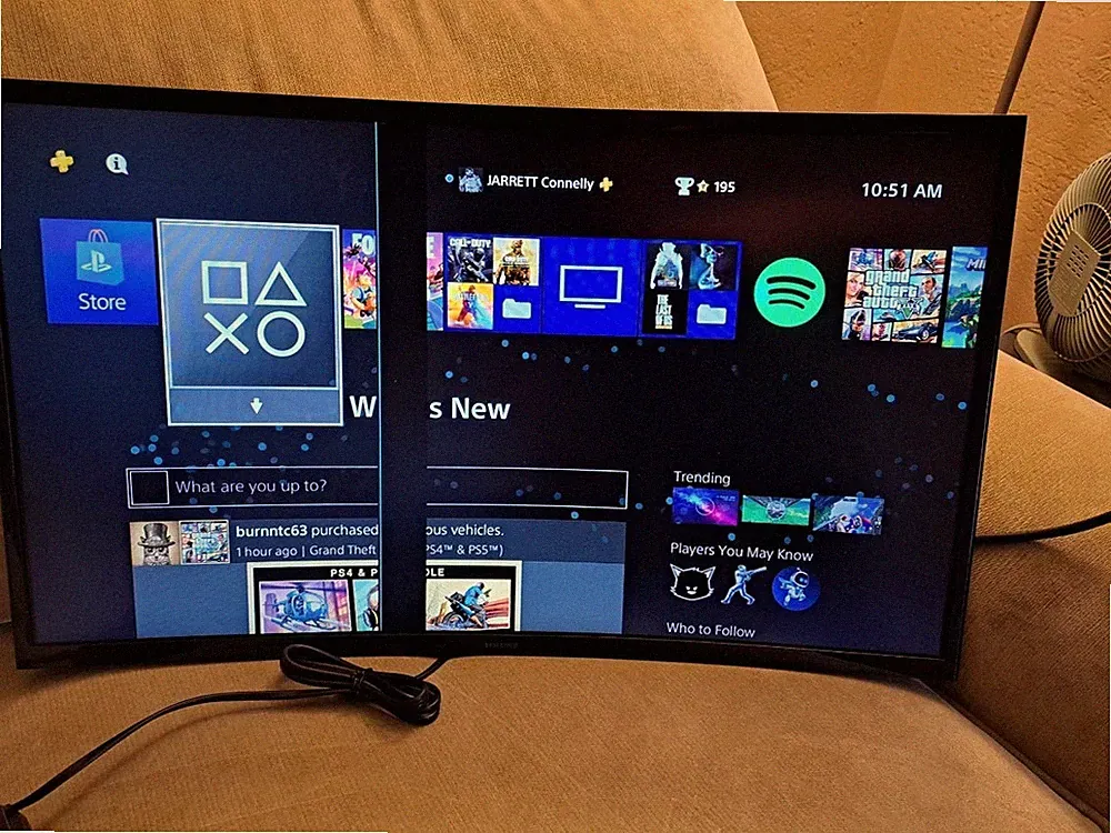 Samsung Essential S3 27" S27D366GAN Curved FHD 100Hz Monitor AS-IS Black Line