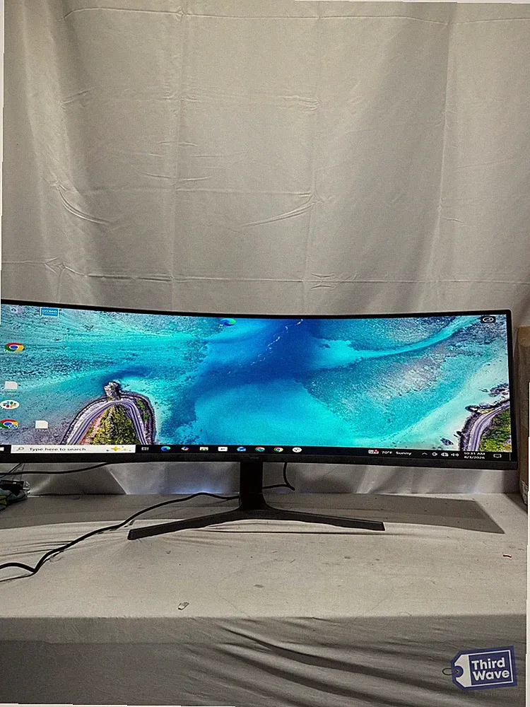 Samsung Odyssey CRG 49in Curved Gaming Monitor QLED 120Hz 5120x1440 Gray