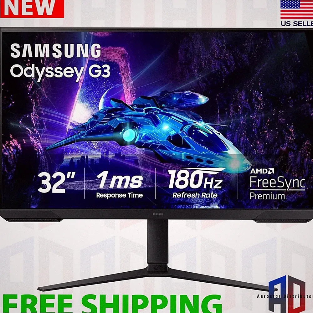 Samsung Odyssey G3 32" Gaming Monitor 180Hz 1ms FHD LS32DG302ENXZA 2024 Model