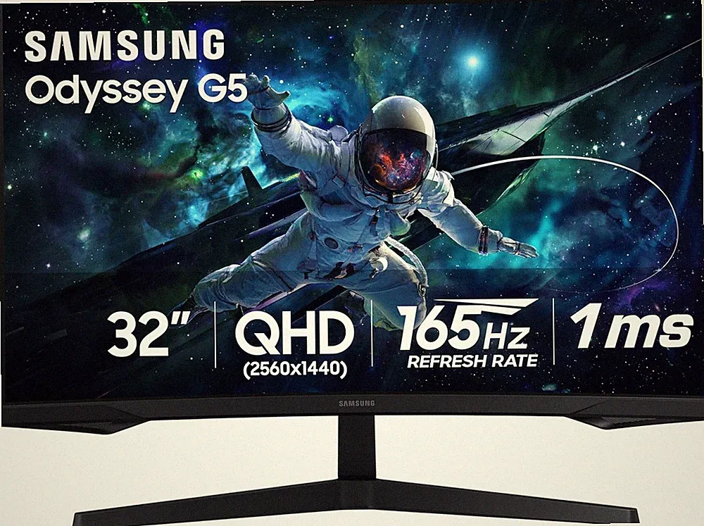 Samsung Odyssey G5 32” Curved QHD Gaming Monitor 165Hz S32CG550EN, NEW & SEALED!