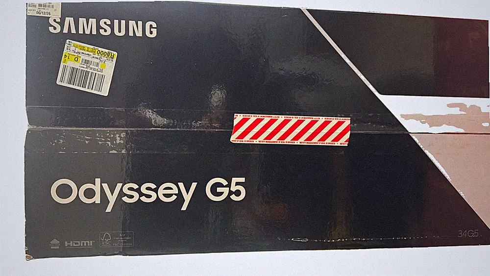 Samsung Odyssey G5 34" Curved Gaming Monitor 165Hz 3440x1440 VA HDMI/DP