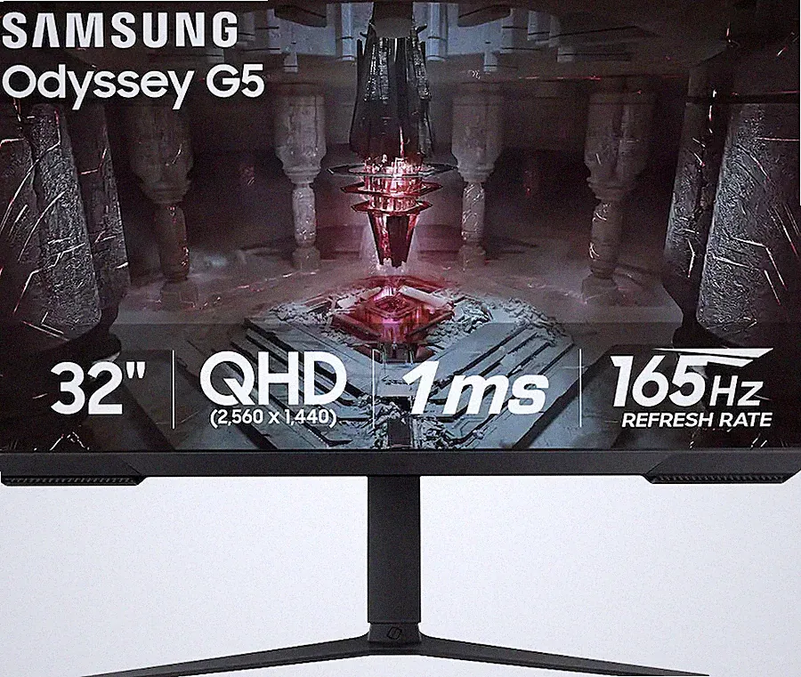 Samsung Odyssey G5 (G51C) 32" 165 Hz QHD 16:9 Flat Widescreen LED Monitor in Box