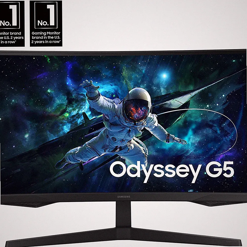 Samsung Odyssey G55C 32 QHD 1440p 165Hz 1ms 1000R Curved Gaming Monitor | Open B
