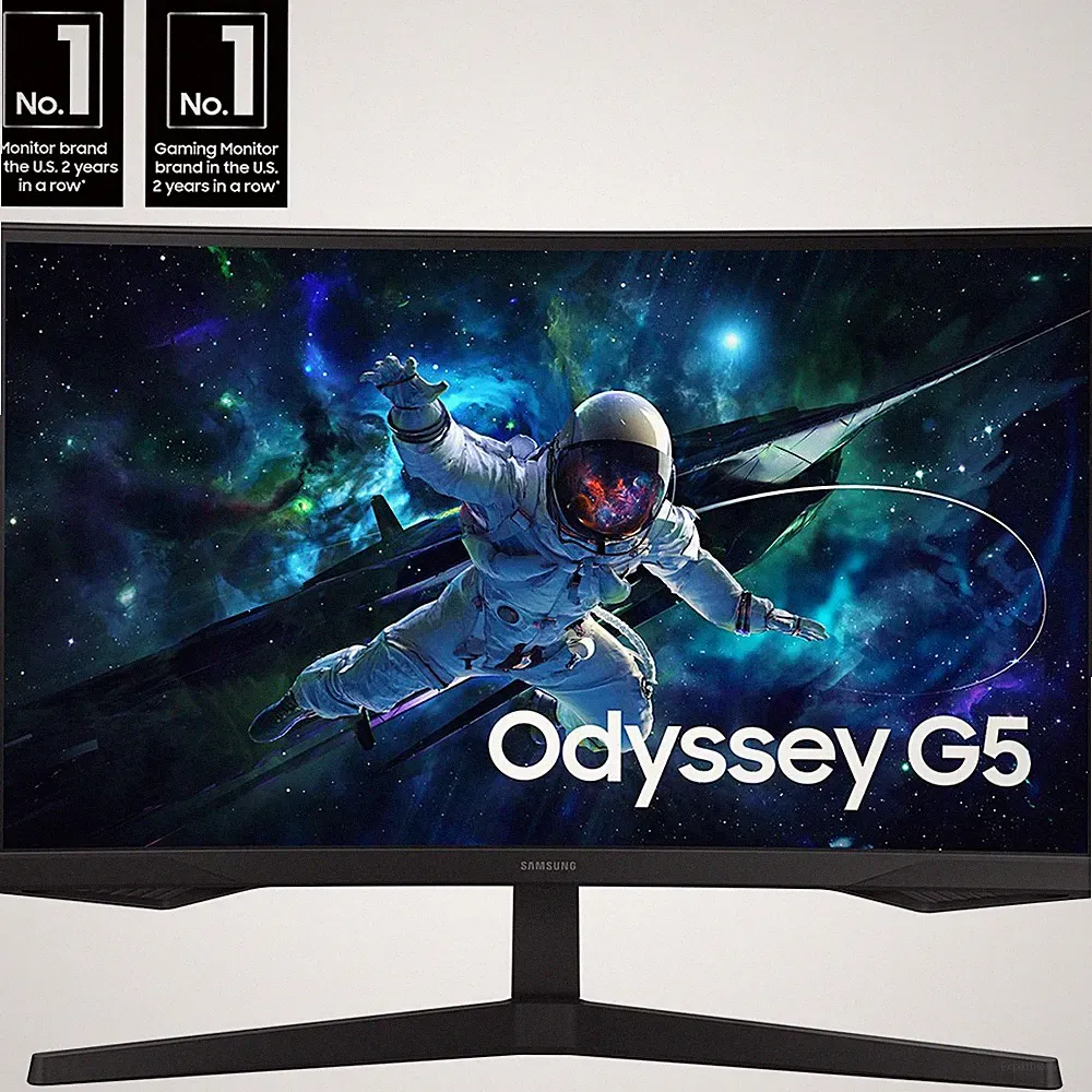 Samsung Odyssey G55C 32 QHD 1440p 165Hz 1ms 1000R Curved Gaming Monitor | Open B