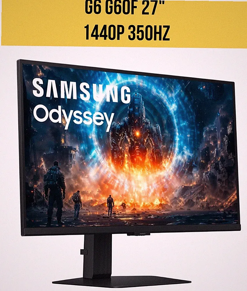 Samsung Odyssey G6 G60F 27" 1440p HDR 350 Hz Gaming Monitor