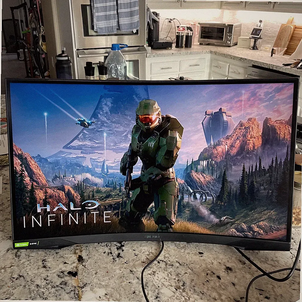 Samsung Odyssey G7 27" 1440p 240Hz HDR Curved Gaming Monitor - Black