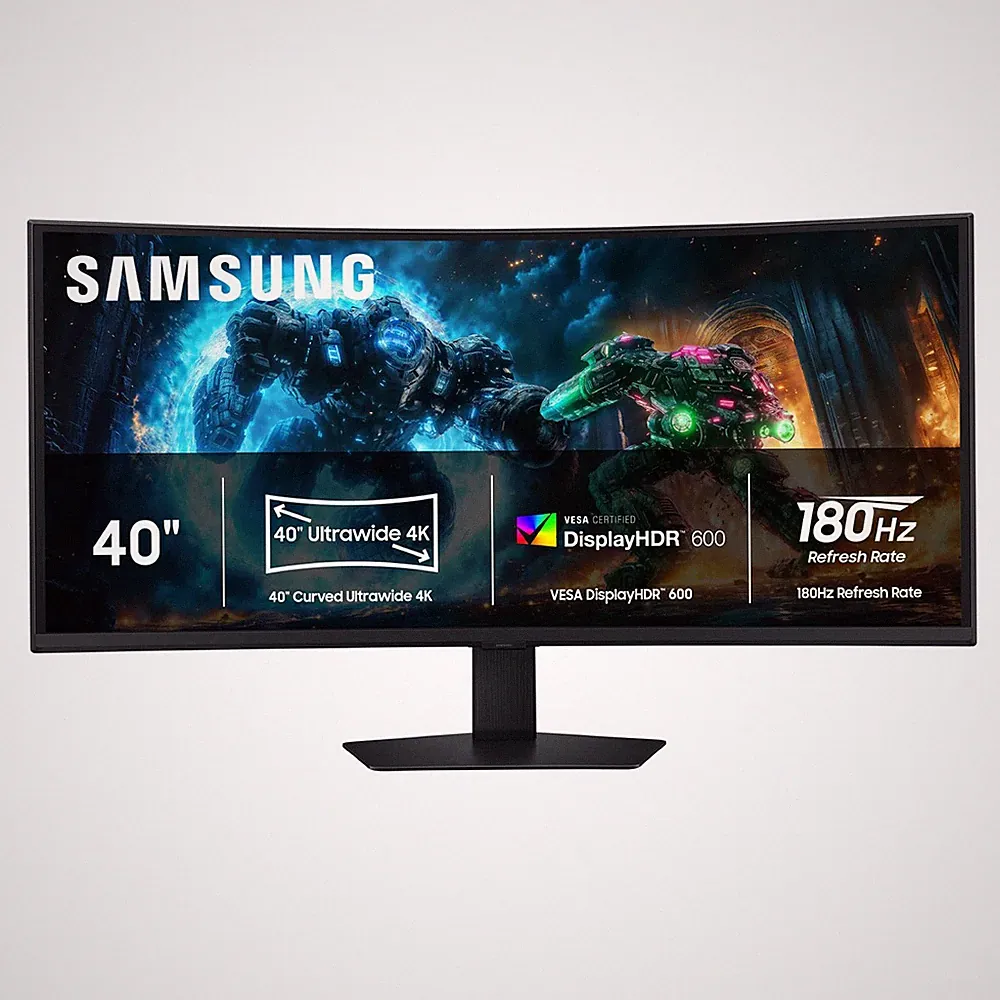 Samsung Odyssey G7 G75F 40" 4K HDR 180 Hz Curved Ultrawide Gaming Monitor