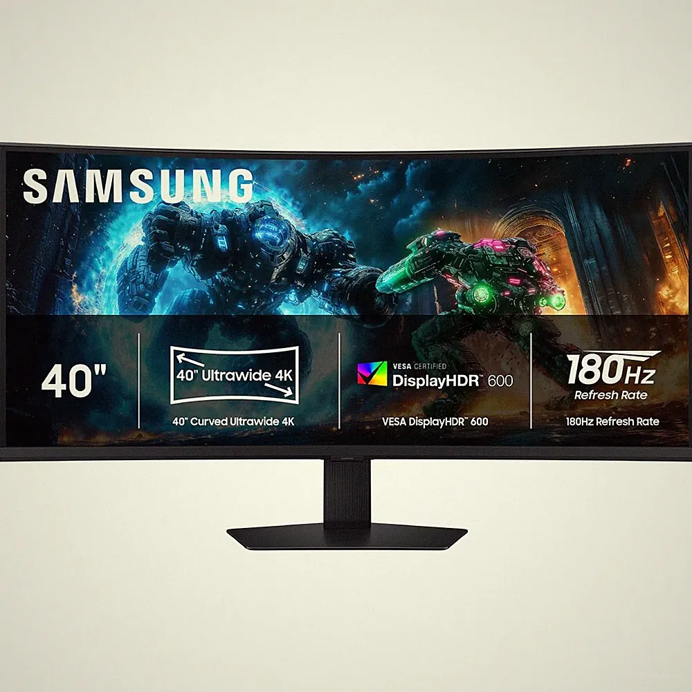 Samsung Odyssey G7 G75F 40" 4K HDR 180 Hz Curved Ultrawide Gaming Monitor - Open
