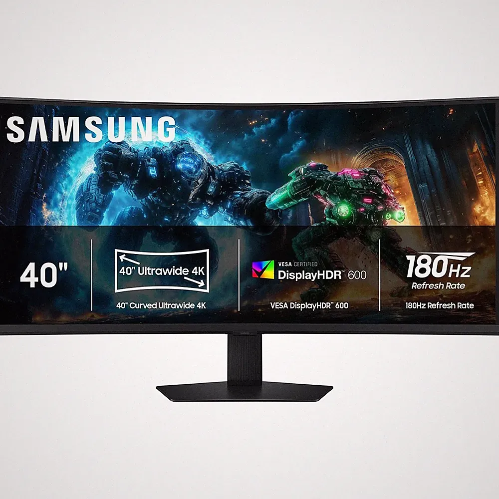 Samsung Odyssey G7 G75F 40" 4K HDR 180 Hz Curved Ultrawide Gaming Monitor - Open