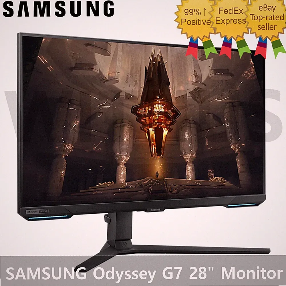 SAMSUNG Odyssey G7 S28BG700 28" Gaming Monitor 4K UHD 144Hz 1ms HDR400 G-Sync