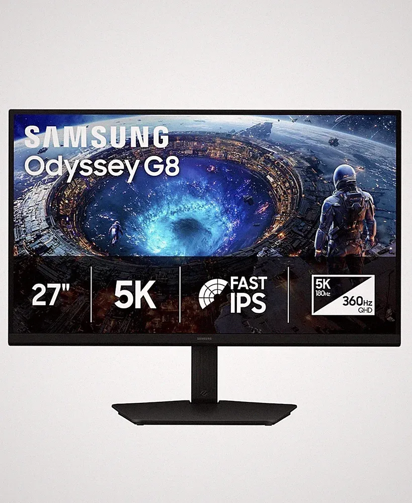 Samsung Odyssey G8 G80HF 27in 5K Dual Mode 180Hz/360Hz Gaming Monitor