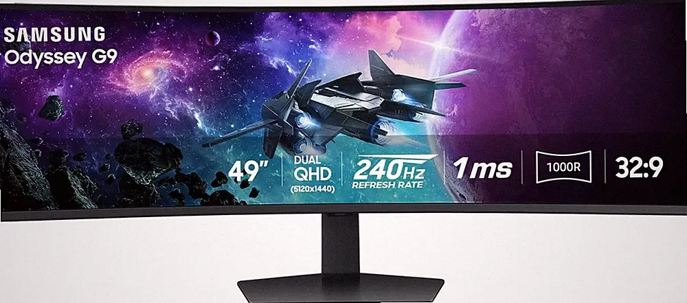 Samsung Odyssey G9 49" DQHD Curved QLED Gaming Monitor 32:9 | Black