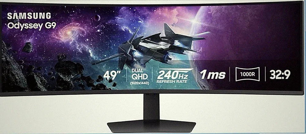 Samsung Odyssey G9 49in Curved Gaming Monitor 5120x1440 240Hz 1ms 32:9
