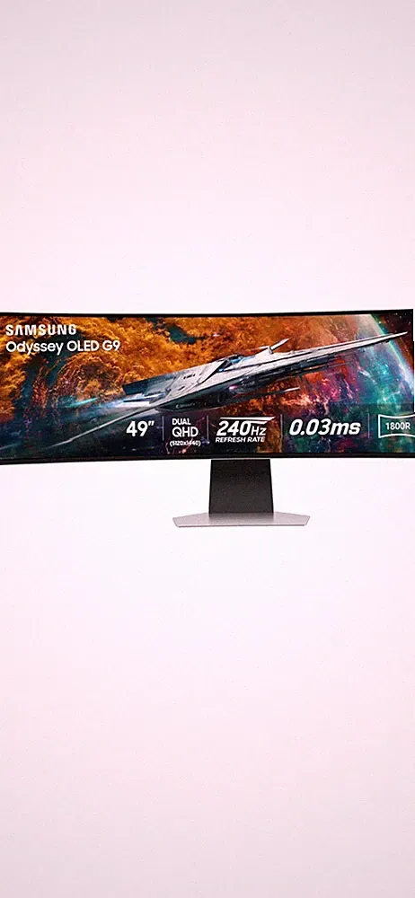 Samsung Odyssey G9 G95SC 49" DQHD OLED Curved Smart Gaming Monitor - Silver