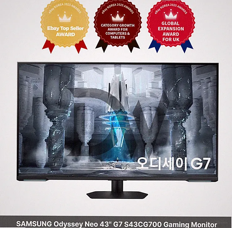 SAMSUNG Odyssey Neo 43" G7 S43CG700 Quantum Mini LED 4K UHD 144Hz Gaming Monitor