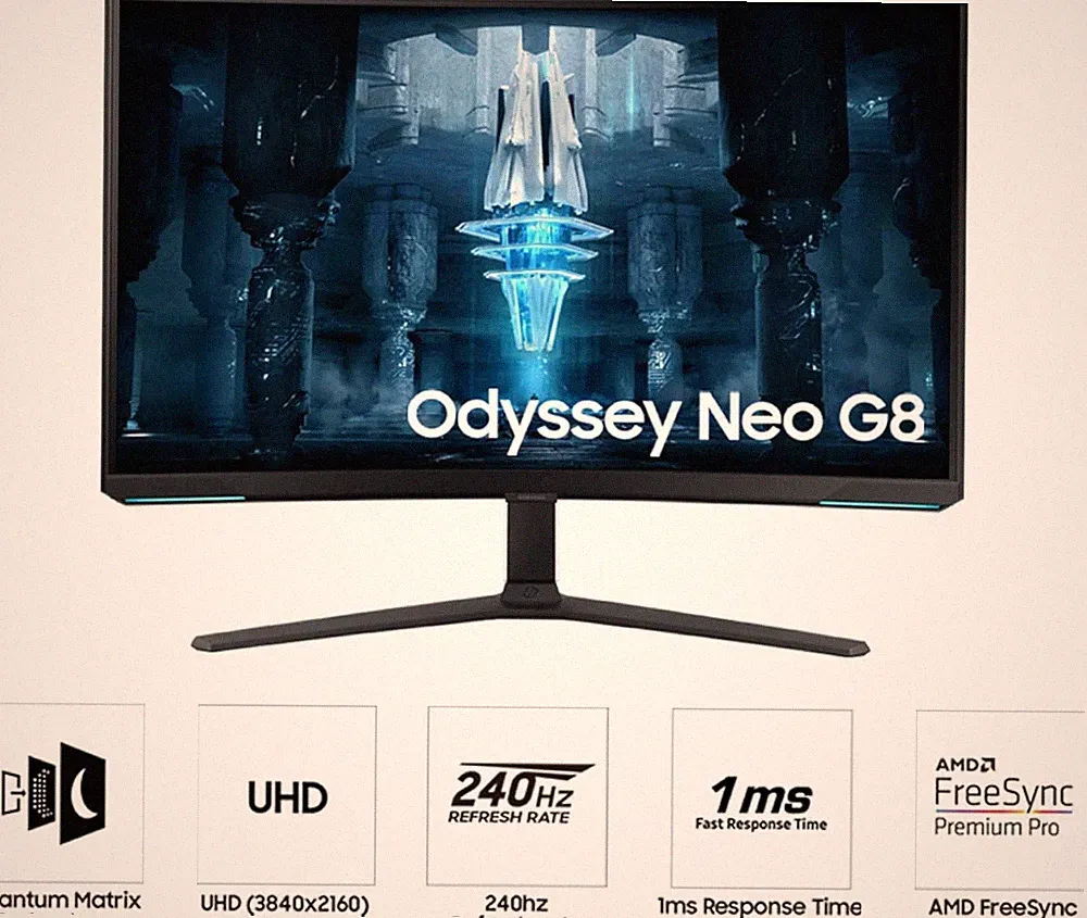 Samsung Odyssey Neo G8 32" 4K Gaming Monitor - FOR PARTS, READ DESCRIPTION