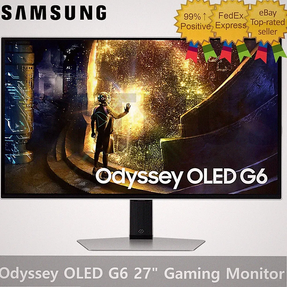 SAMSUNG Odyssey OLED G6 S27DG610 27" Gaming Monitor QHD 240Hz 0.03ms HDR10