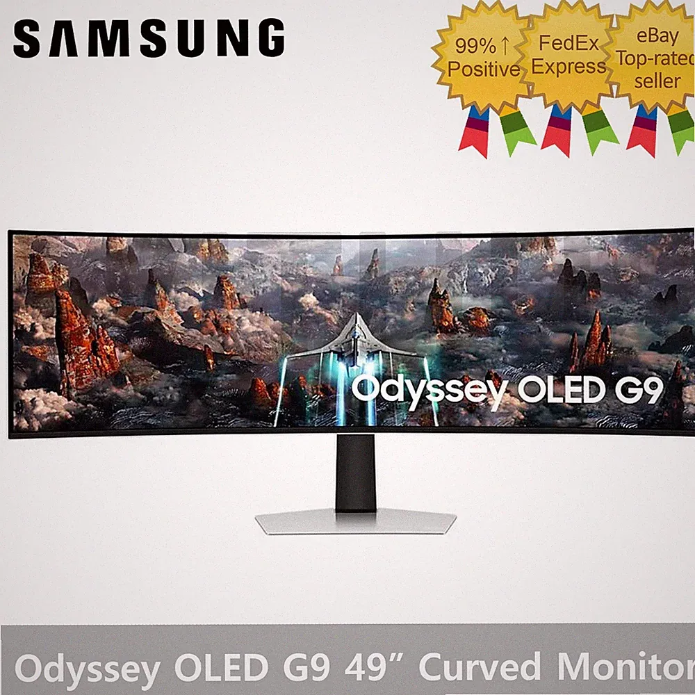 SAMSUNG Odyssey OLED G9 S49CG934 49" Curved Gaming Monitor 240Hz FreeSync