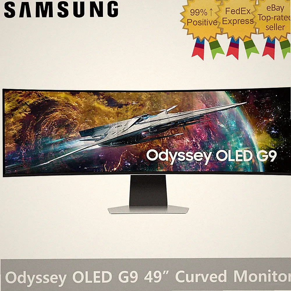 SAMSUNG Odyssey OLED G9 S49CG954 49" Curved Gaming Monitor 240Hz FreeSync