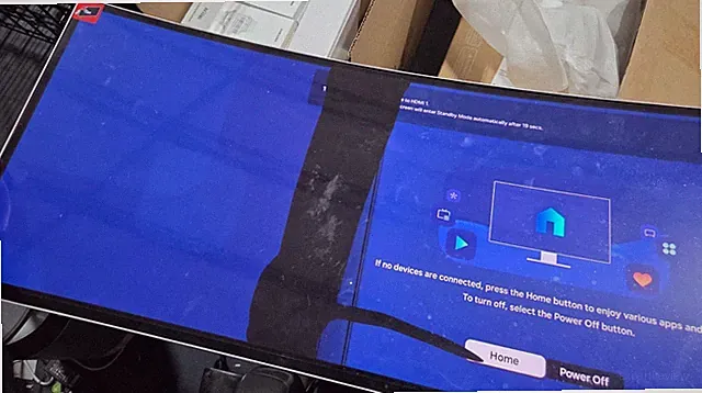 Samsung Odyssey OLED G93SC 49" Curved 240Hz Monitor - For Parts Cracked (READ)