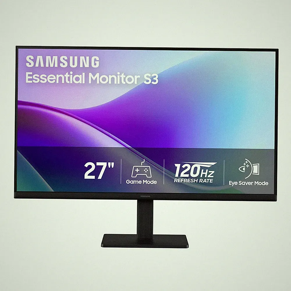 Samsung S3 Essential 27" FHD IPS 120Hz 5ms Slim Monitor - Black LS27F32DGANXZA