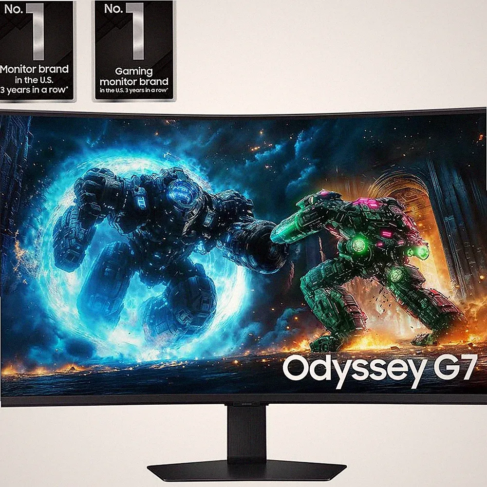 Samsung Samsung 37" Odyssey G7 G75F 4K 165Hz Curved Gaming Monitor - Black