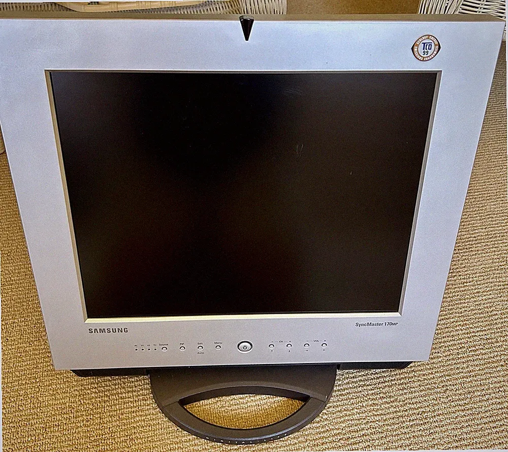 Samsung SyncMaster 170MP LCD Monitor w/ TV Tuner For Retro Gaming Computer-WORKS