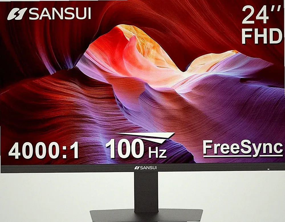 SANSUI 24-Inch 100Hz FHD IPS Monitor USB-C HDR FreeSync ES-24F2C ~ New Open Box