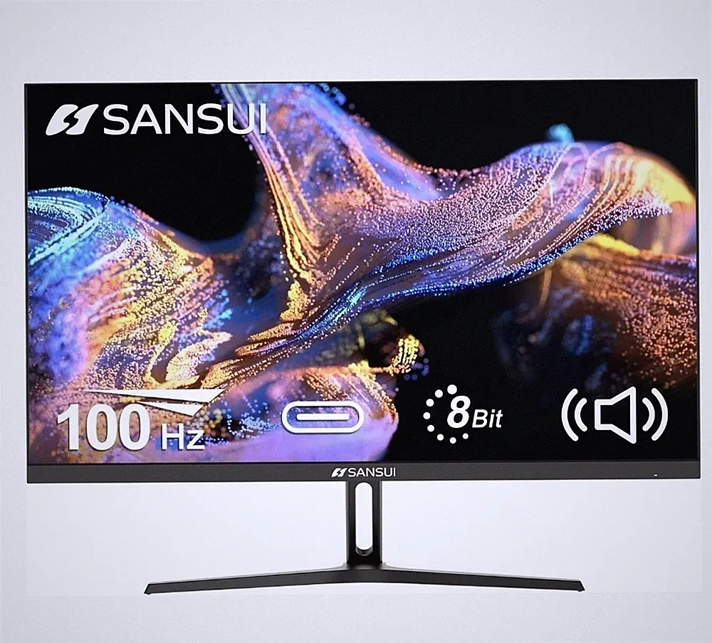 SANSUI 24-Inch 100Hz FHD LED Monitor USB-C HDR FreeSync ES-24F2C ~ New Open Box