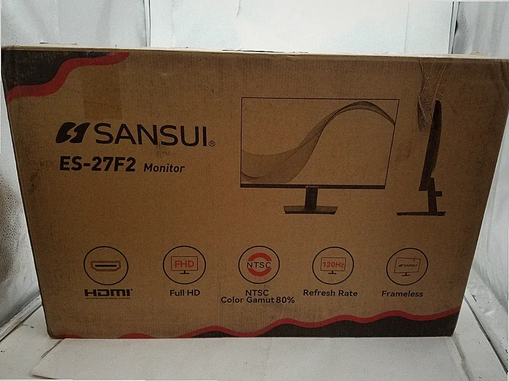 SANSUI 27" Computer Monitor (ES-27F2, HDMI Cable Inc)-852819008438
