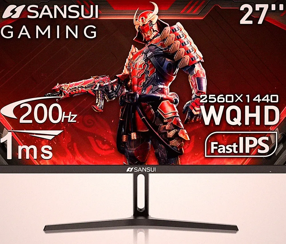 SANSUI 27" QHD 1440p 180Hz Fast IPS Gaming Monitor (ES-G27F2Q) – Excellent