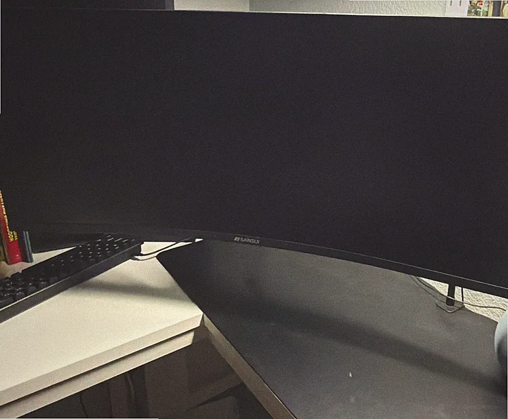 SANSUI 34 in Curved Screen Ultrawide Gaming Monitor — 1440P, 200 Hz + cable