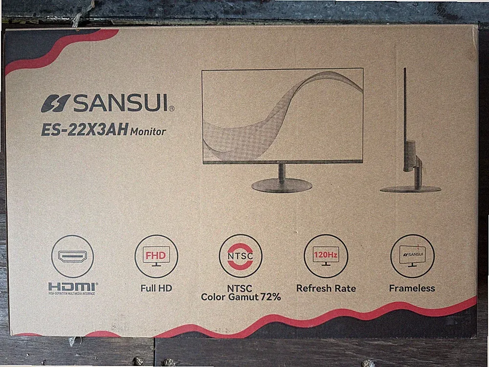 Sansui ES-22X3AH 22" 120Hz FHD 1080p Frameless IPS LED Monitor HDMI VESA