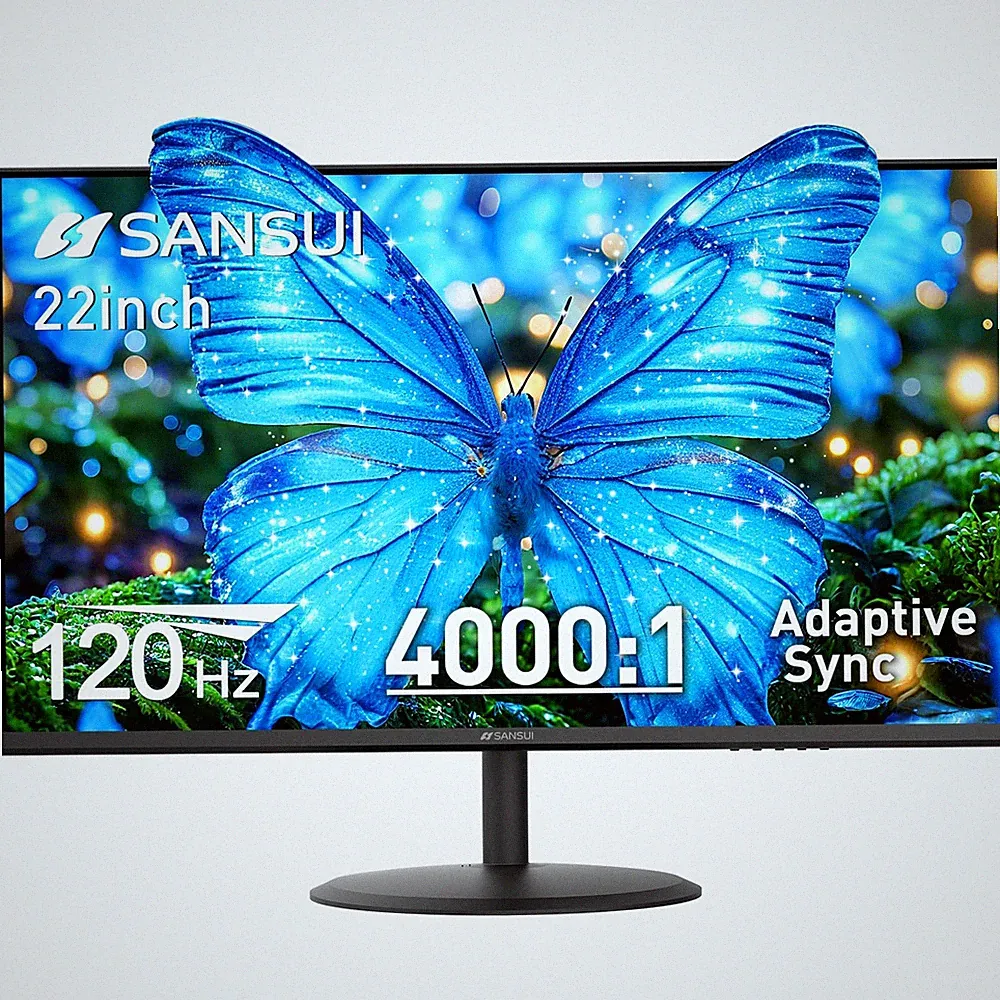 SANSUI ES-22X3AH 22 Inch 120Hz FHD 1080P Computer Monitor Eye Care