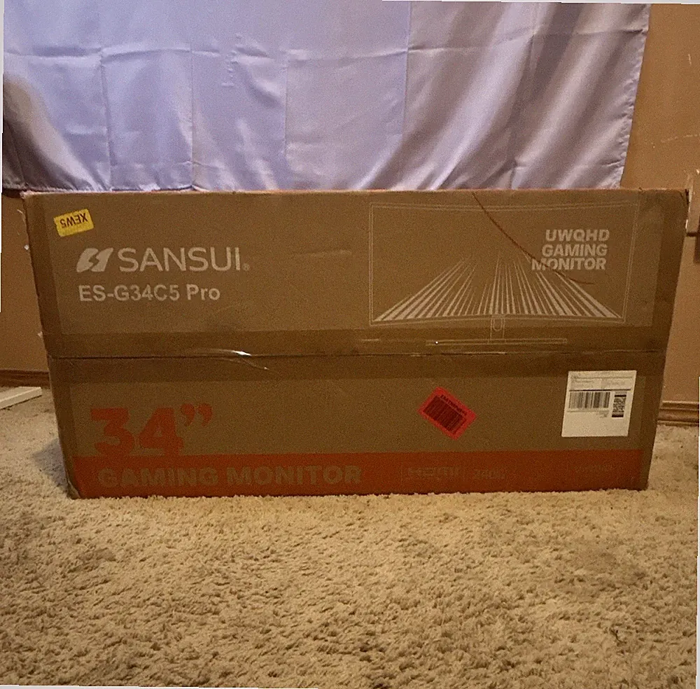 SANSUI ES-G34C5 Pro 34in Curved Ultrawide 240Hz 1ms 3440x1440 HDMI DP