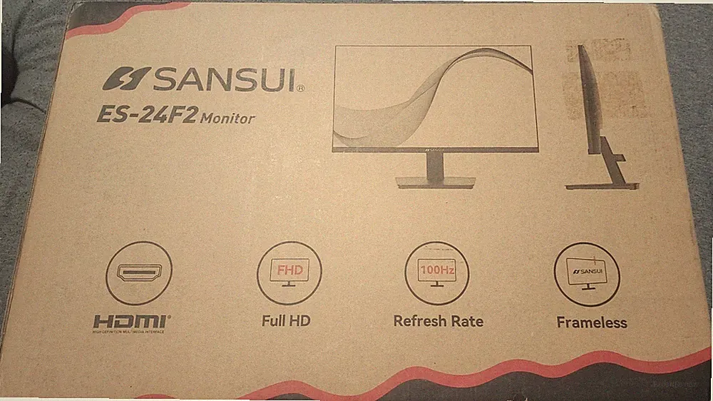 SANSUI FHD 24 Inch 100Hz PC Monitor, HDMI VGA Ports VESA Mount (ES-24F2)