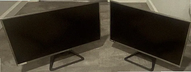 Sceptre (2) Computer Monitors Black/Silver HDMI VGA D-Sub Inputs