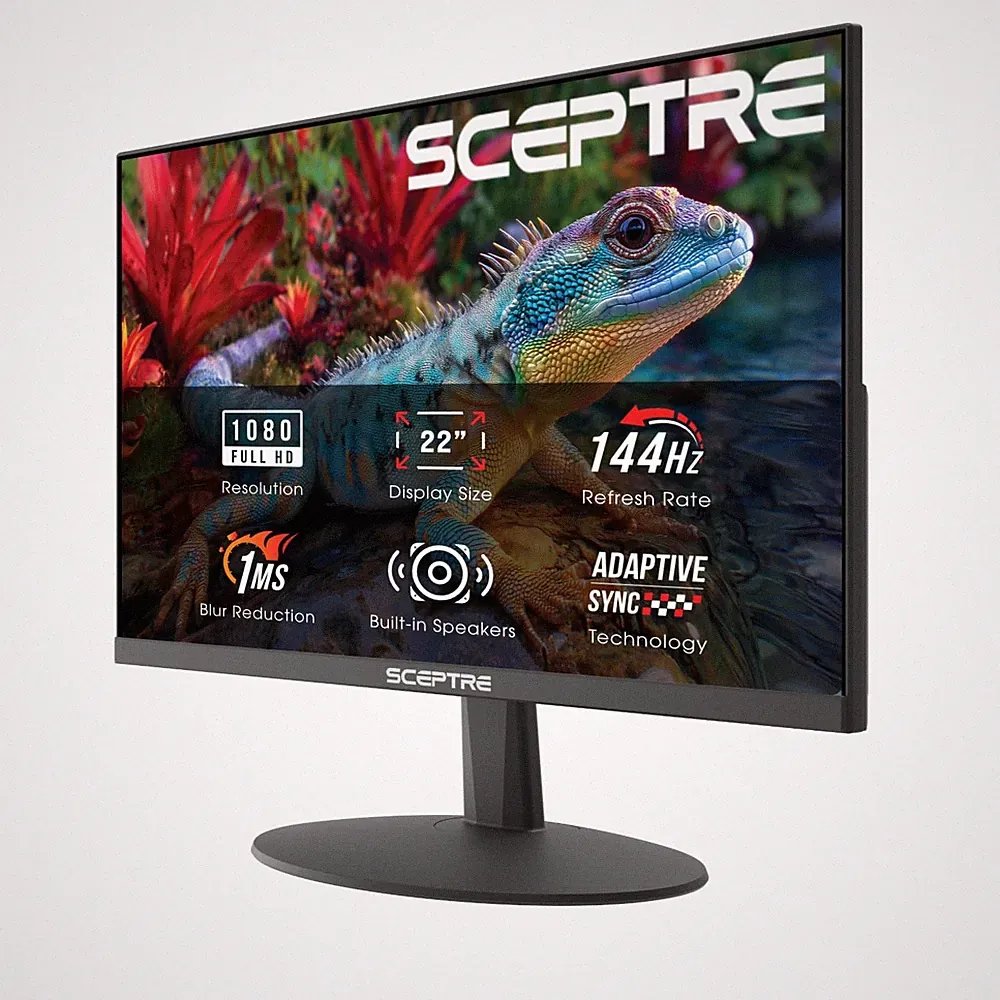 Sceptre 22" Full HD 1080P 144Hz 1ms Adaptive Sync Gaming Monitor Built-in