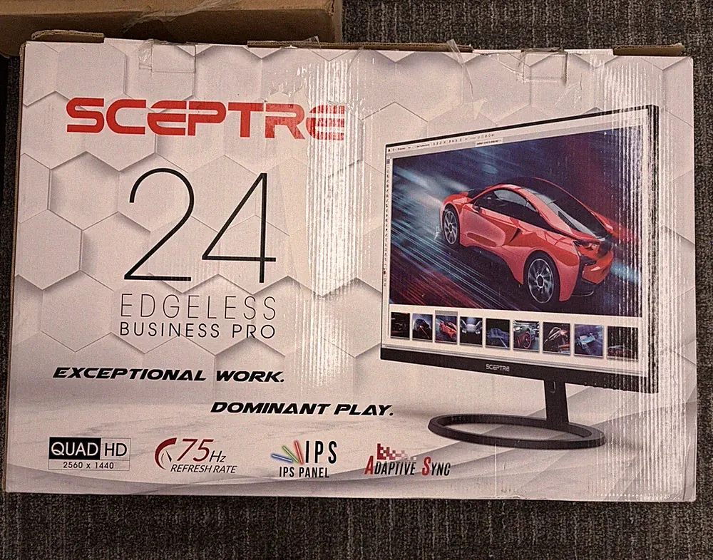 Sceptre 23.8" monitor with speakers
