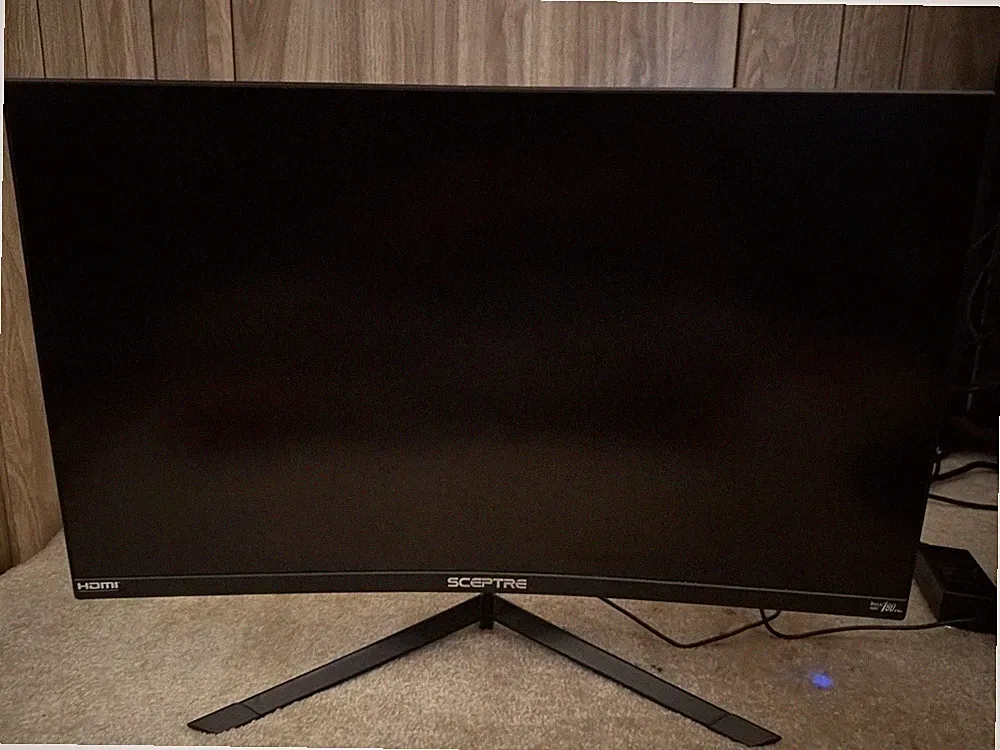 Sceptre 24-inch Curved 1080p LED Gaming Monitor 120hz HDMI 180hz DP 2 HDMI Ports