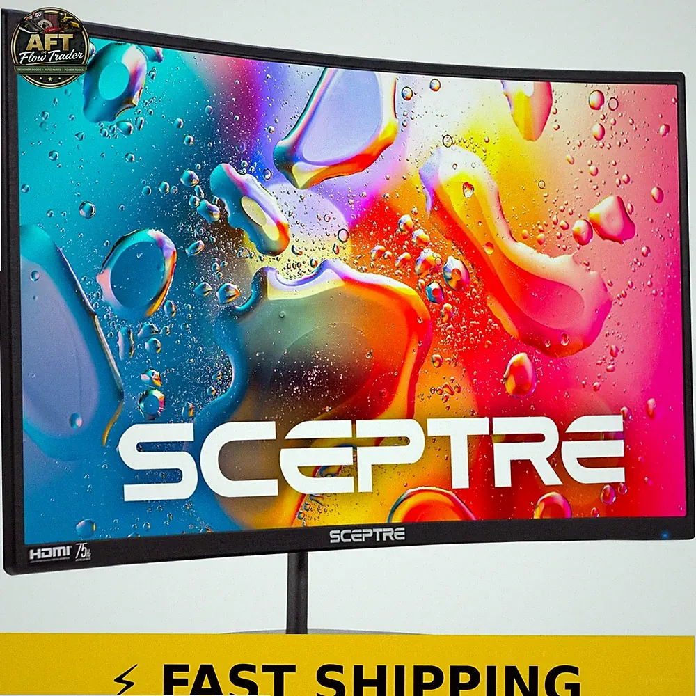 Sceptre 24-inch Curved Gaming Monitor 1080p HDMI VGA Built-in Speakers