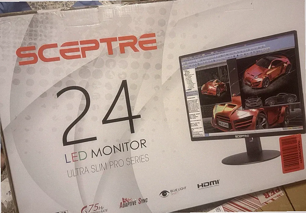 Sceptre 24 LED Monitor Ultra Slim Pro Series NEW