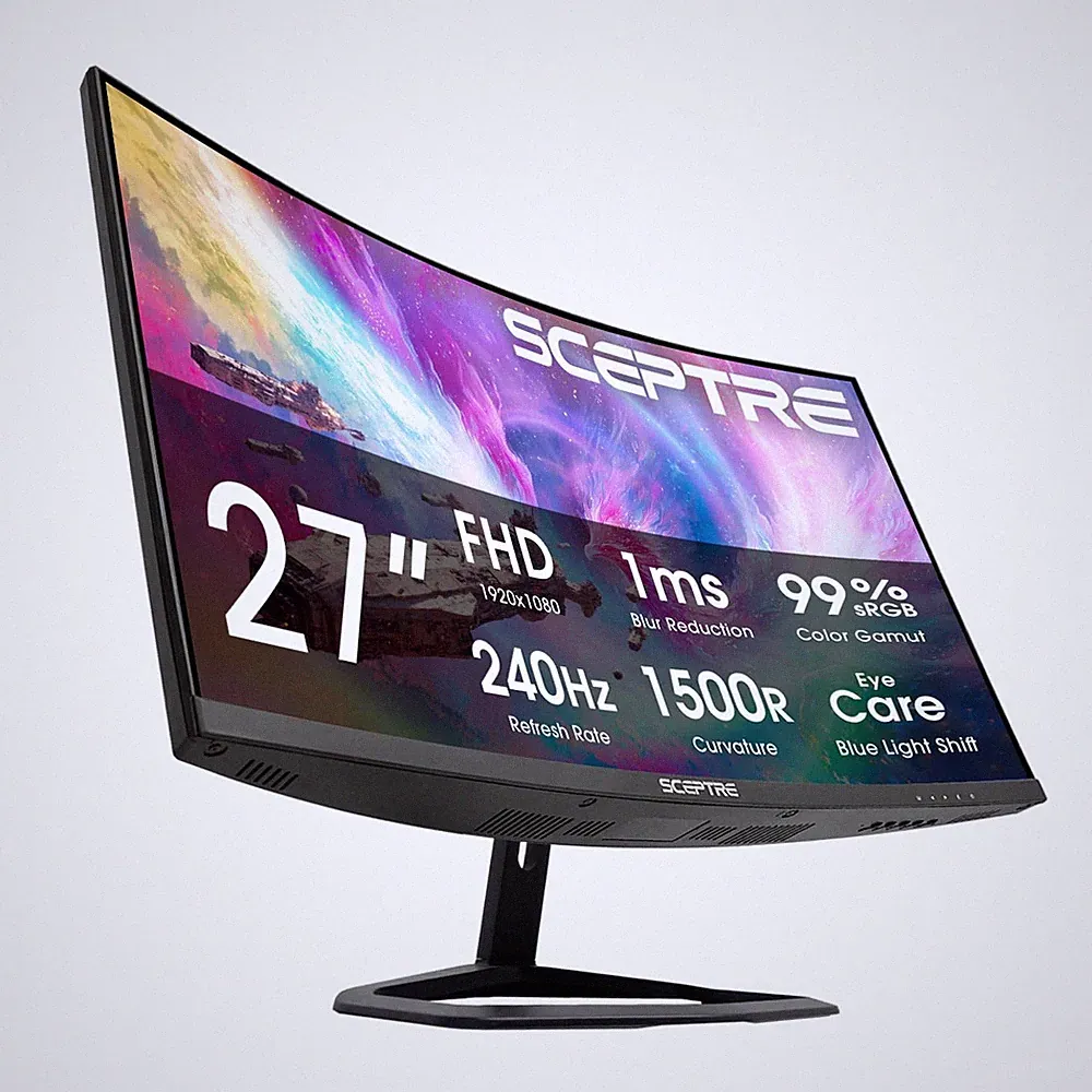 Sceptre 27 Inch Curved Gaming Monitor C275B-FWT240 240Hz FHD